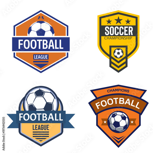 Soccer Emblem Collection: A vibrant collection of soccer emblems, each meticulously crafted to capture the essence of the beautiful game.