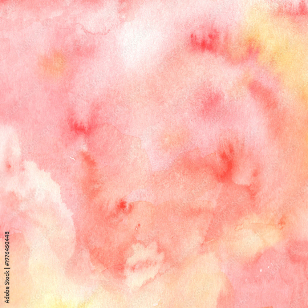 Obraz premium Red and pink watercolor gradient texture with white copy space.