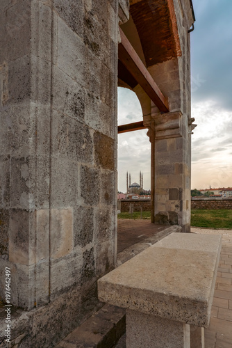 Edirne, one of the former capitals of the Ottoman Empire, with its four-minaret Selimiye Mosque, bridges and other mosques, photographed in the light of sunrise and sunset.