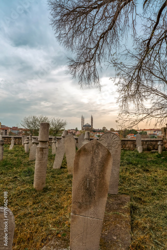 Edirne, one of the former capitals of the Ottoman Empire, with its four-minaret Selimiye Mosque, bridges and other mosques, photographed in the light of sunrise and sunset.