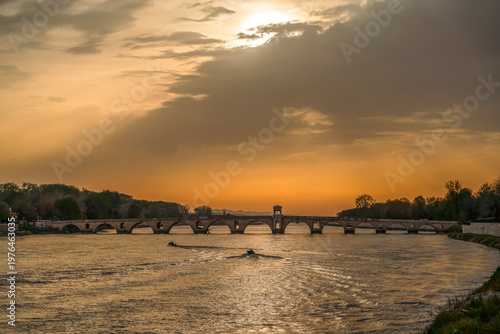 Edirne, one of the former capitals of the Ottoman Empire, with its four-minaret Selimiye Mosque, bridges and other mosques, photographed in the light of sunrise and sunset.