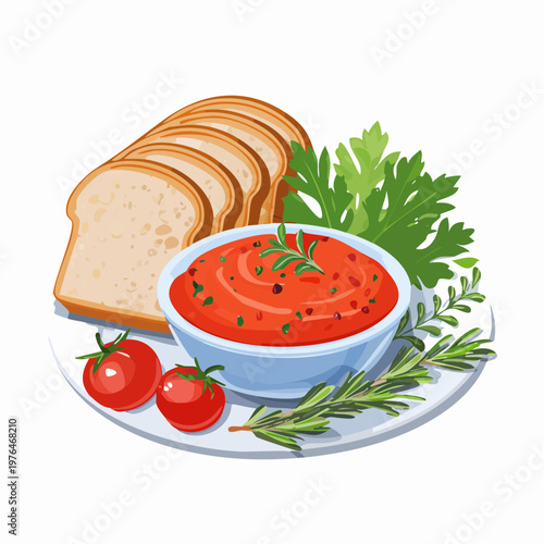 Lyutenitsa Aufstrich modern serviert