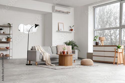 Interior of light living ro...