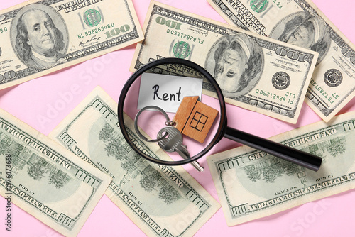 House key, money and word R...