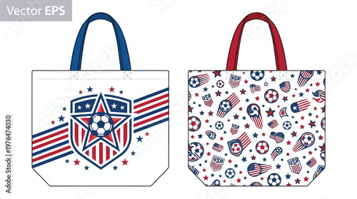USA Football World Cup 2026 Flat Basket