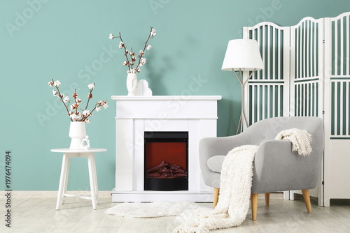 Interior of stylish living ...