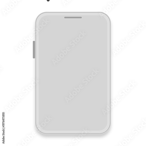 The back of a cell phone with a black screen