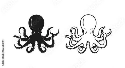 Octopus Designs Art and Symbolism Vector