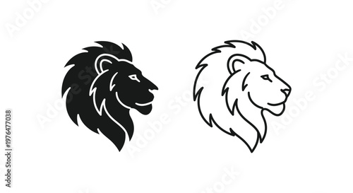 Lion Logo Designs Powerful Symbols Bold Branding Vector