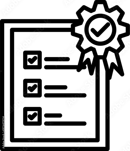 Quality Standard line icon