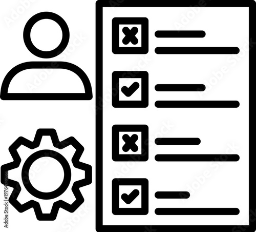 Assessment line icon