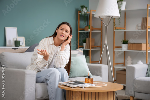 Young woman suffering from ...