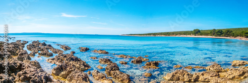 Parzine Beach, Ilovik, Croatia, in springtime