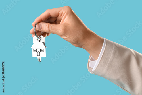 Hand of real estate agent h...
