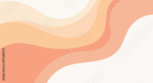 Soft pastel wavy layers creating a gentle abstract background with warm tones