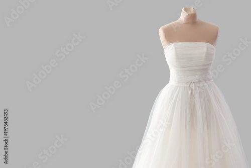 Mannequin with wedding dres...