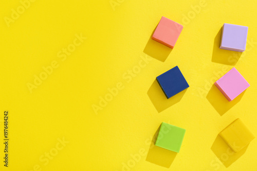 Square colorful rubber eras...