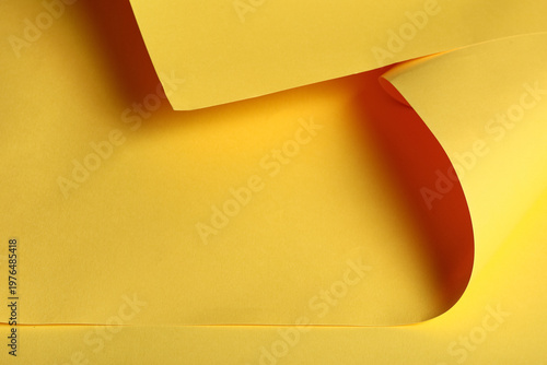 Twisted sheet of color pape...