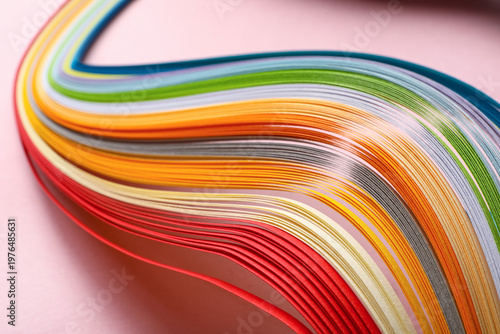 Colorful paper strips for q...