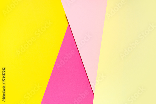 Pink and yellow sheets of p...