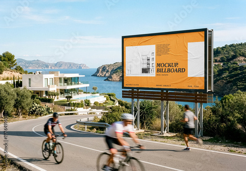 Coast Real Estate Promotion Billboard Mockup
