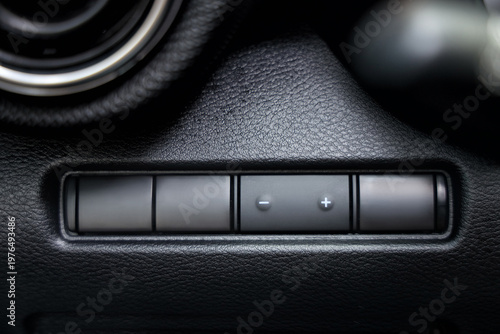 View of dashboard illuminat...