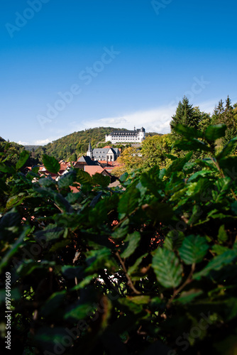 Panorama Stadt und Schloss Stolberg im Harz, Sachsen-Anhalt