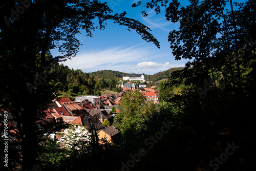 Panorama Stadt und Schloss Stolberg im Harz, Sachsen-Anhalt