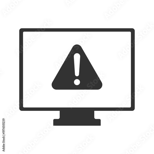 パソコン警告アイコン｜ウイルス・マルウェア・感染・セキュリティリスク