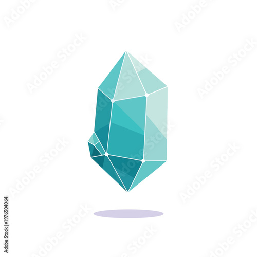 A faceted crystal emits a soft glow, representing energy and clarity.