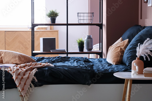 Interior of modern bedroom ...