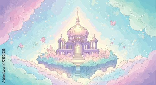 Fantasy Building with Large Dome.