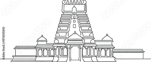 Hindu temple architecture design element 1.