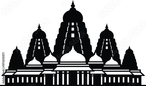 Hindu temple architecture design element.