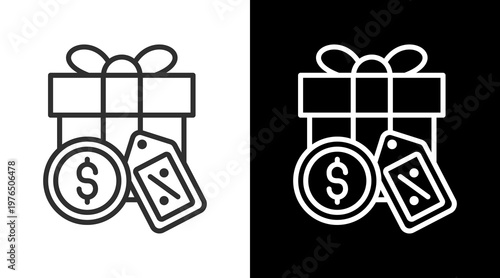 Bonus White Icon Set Vector 