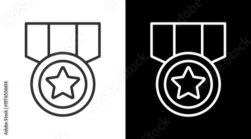 Honor White Icon Set Vector 