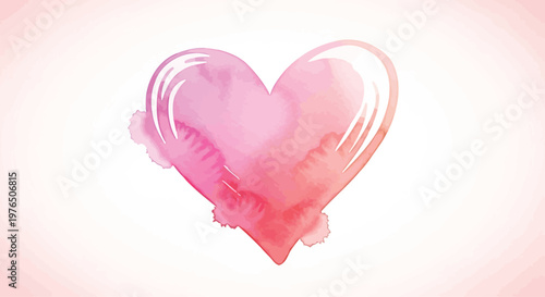 Pink Heart Shape Love Symbol Icon 1.