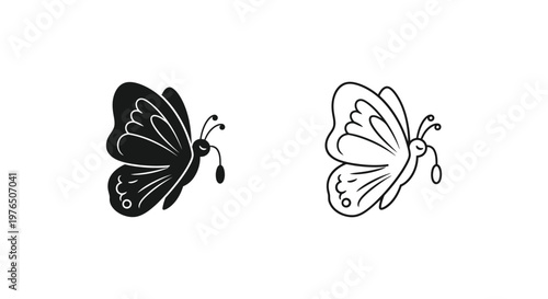 Elegant Butterfly Illustrations for Designers Vector