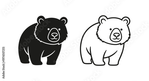 Black vs Brown Bear Comparison Guide Vector