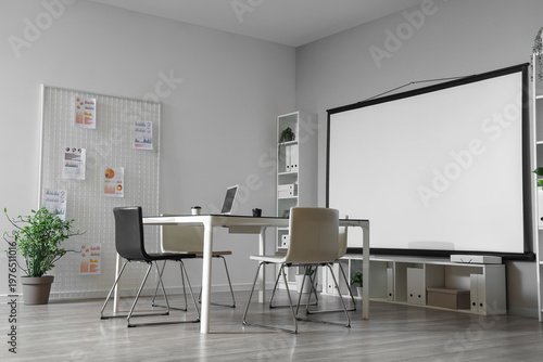 Interior of modern conferen...