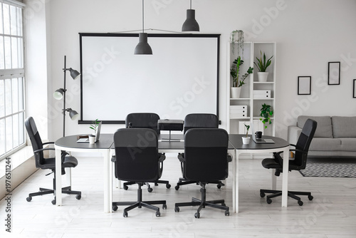 Interior of modern conferen...