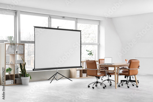 Interior of modern conferen...