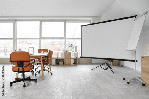 Interior of modern conferen...
