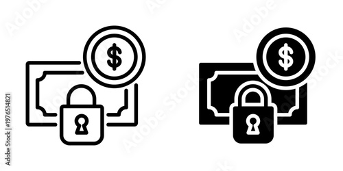 Security icon, element icon for design branding, print, and digital media