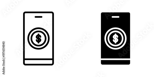 Digital money icon, element icon for design branding, print, and digital media