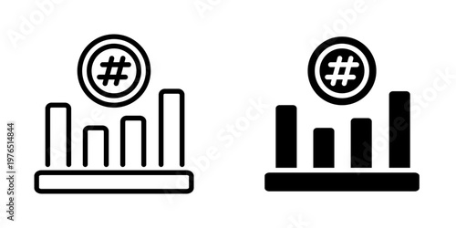 Hash rate icon, element icon for design branding, print, and digital media
