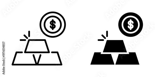 Gold icon, element icon for design branding, print, and digital media