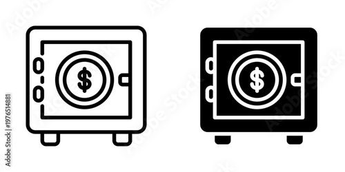 Vault icon, element icon for design branding, print, and digital media