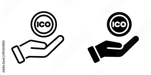 Ico icon, element icon for design branding, print, and digital media