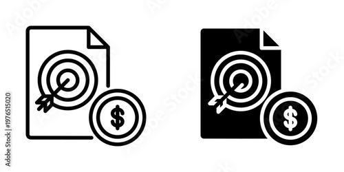 Goal icon, element icon for design branding, print, and digital media